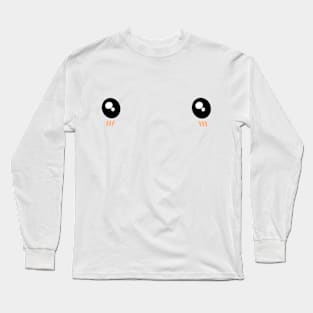 Cute Kawaii Anime Eyes Long Sleeve T-Shirt